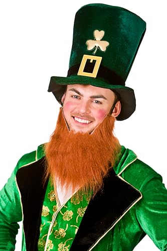 Leprechaun Hat with Beard Fancy Dress Accessory von Wicked Costumes