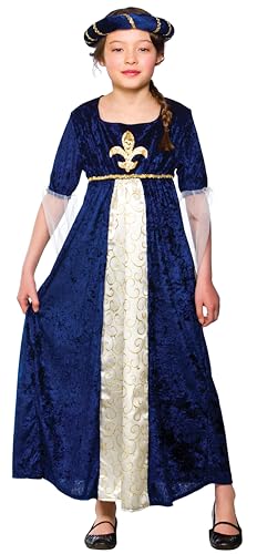 Wicked Costumes Königliches Tudor-Prinzessinnen-Kostüm für Mädchen, Blau, 11–13 Jahre von Wicked Costumes