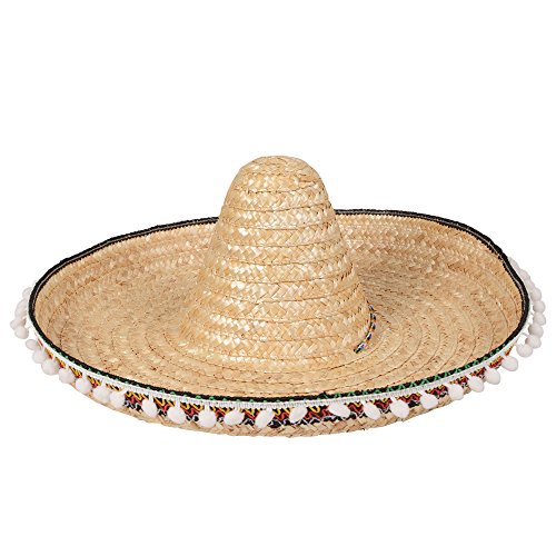 Mexican Sombrero Deluxe Hat Adult Fancy Dress Accessory von Wicked Costumes