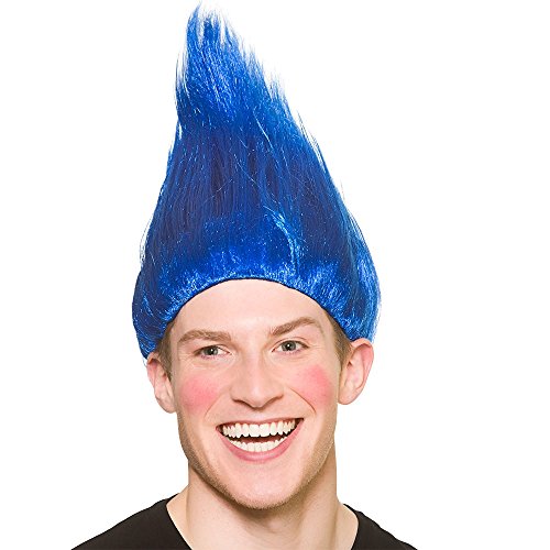 Troll Wig Blue for Fancy dress Accessory von Wicked Costumes