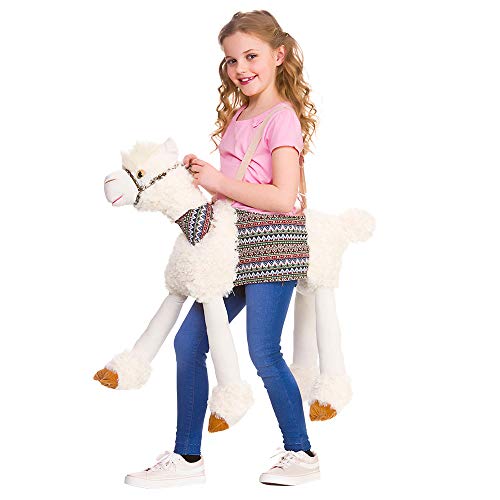 Unisex-Kinderkostüm mit Lama-Tier (Einheitsgröße, 4–8 Jahre) von Wicked Costumes