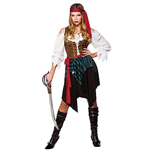 Wicked Costumes Damen-Kostüm Karibik-Piratin, für Seeräuberin, Kostüm für Damen ... (Damen: 42-44) von Wicked Costumes
