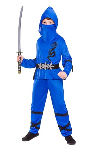 Wicked Costumes Ninja Kostüm für Kinder, Größe M, 5-7 Jahre (122-134 cm) von Wicked Costumes