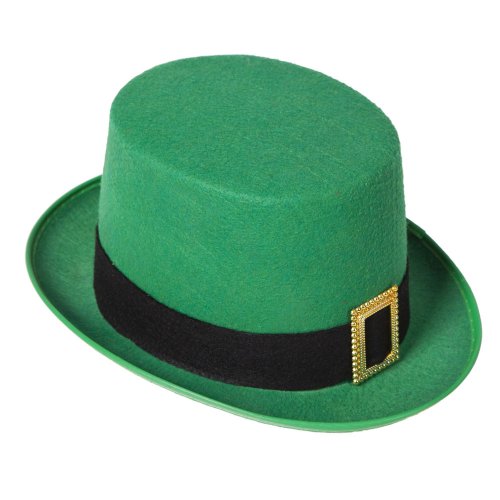 Wicked Costumes Leprechaun Green Top Hat with Gold Buckle St Patrick Day von Wicked Costumes