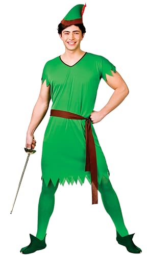 Wicked Costumes Verlorener Jungen-/Elfen-/Rotkehlchen-Kapuzenkostüm für Herren, Standardgröße von Wicked Costumes