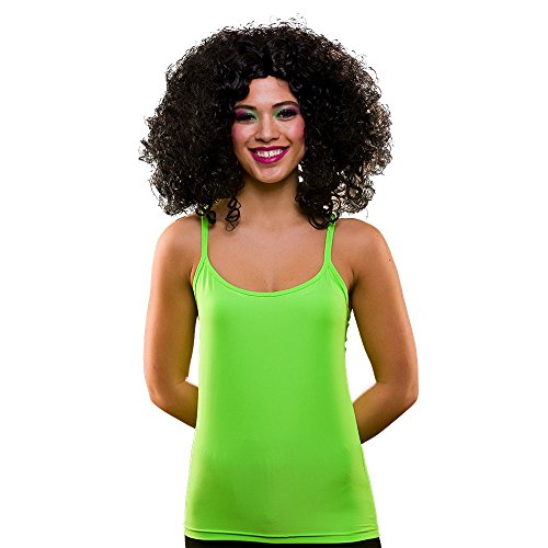 wicked 80's Neon Vest Top Green M/L Adult Ladies Fancy Dress von Wicked Costumes