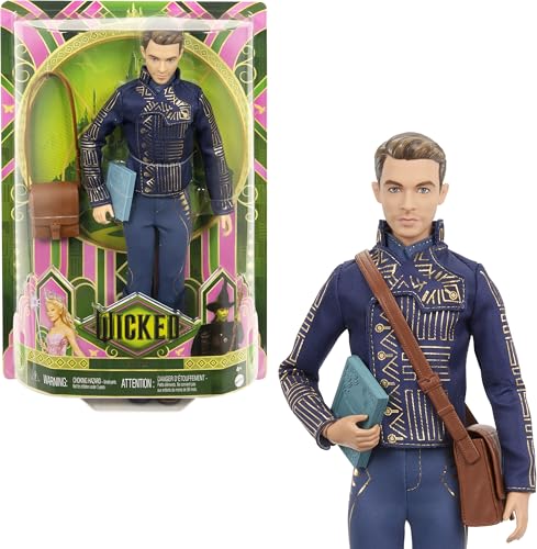 Mattel Universalpuppe Wicked Fiyero Modepuppe mit Möglichkeit, abnehmbare Schuluniform, Stiefel, Schulranzen und Lehrbuchzubehör Mattel Universalpuppe Wicked Fiyero Modepuppe mit Möglichkeit, abnehmbare Schuluniform, Stiefel, Schulranzen und Lehrbuchzubehör von Mattel