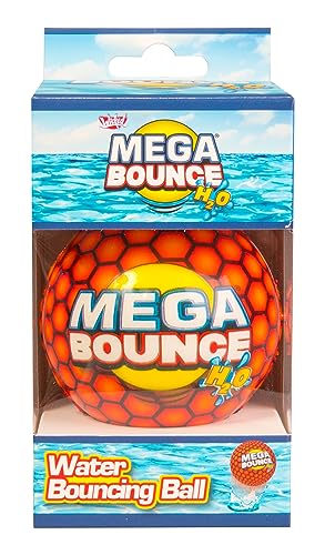 Wicked Mega Bounce H2O von Vision | Der Hüpfball, der über Wasser springt (Orange) von Wicked