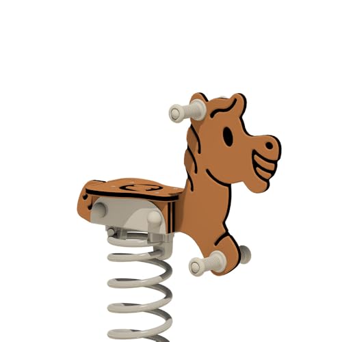 Wickey PRO Federwippe Pferd Jumpey braun - Federtier Spielplatzgerät - inklusive Bodenplatte - Outdoor Spielplatz Wippe für Kinder - für öffentliche Spielplätze und Schulen Wickey PRO Federwippe Pferd Jumpey braun - Federtier Spielplatzgerät - inklusive Bodenplatte - Outdoor Spielplatz Wippe für Kinder - für öffentliche Spielplätze und Schulen von Wickey