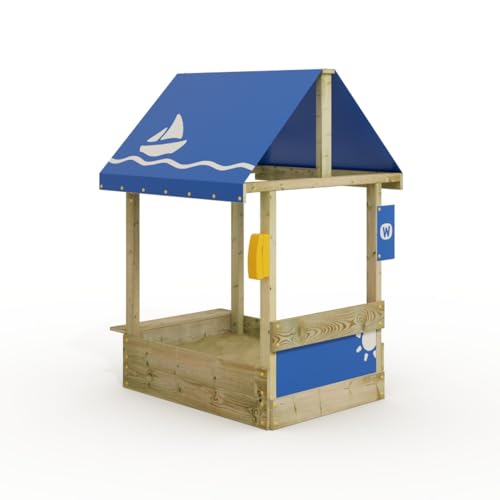 Wickey Sandkasten Dinky mit blauem Dach - Sandbox 114 x 84 cm - imprägniertes Massivholz von Wickey