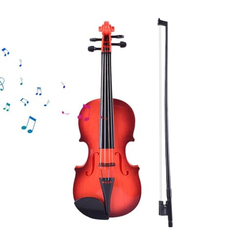 Wiclnyg Geigenspielzeug für Kinder,Geigenspielzeug für Kinder,Violinmusikinstrument mit verstellbaren Saiten - Simuliertes Musikspielzeug, Geigenmusikinstrument, Geigenspielzeug, Bildungsspielzeug für von Wiclnyg