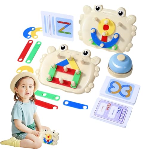 Wiclnyg Matching-Spiel für Kinder, Matching Shape Stacker, Einzigartige passende Blöcke, schnelles passendes Brettspiel, Innovative Lernspielzeug-Puzzle-Sortierspiele für Kinder im Alter von 3–4 von Wiclnyg