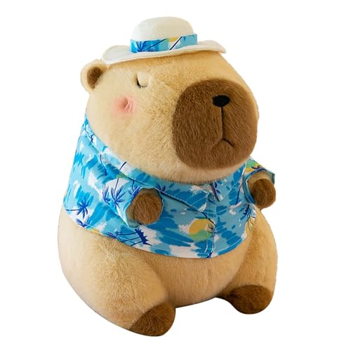 Wiclnyg Plüsch-Capybara, süßer Capybara-Plüsch, 24cm niedliche Tier-Capybara-Puppe, Plüschtier für gemütliche Heimdekoration, Spielzeug für Wohnzimmer, Sofa, Schlafzimmer, Auto, Kinderzimmer von Wiclnyg