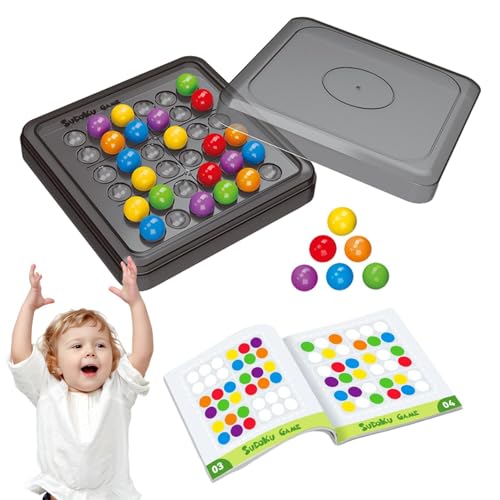 Wiclnyg Puzzle-Perlen-Brettspiel,Perlen-Puzzle-Spiel | Lustiges Puzzle-Matching-Spielzeug mit farbigen Perlen - Pädagogische und unterhaltsame -Matching-Spiele für Kinder, Geschenk für Weihnachten, von Wiclnyg