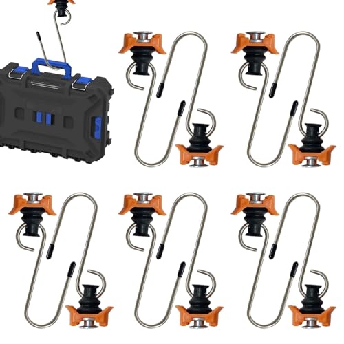 Wiclnyg Schienenanker-Zurrringe, Schnellzurranker - Adaptiver S-Gleisanker - Erhöhte Haltbarkeit, sicheres und vielseitig einsetzbares Schienenzubehör von Wiclnyg