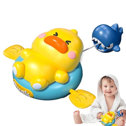 Wiclnyg Zugschnur-Badespielzeug,Badewannenspielzeug Zugschnur - Tierförmiges Wasserspielzeug,Ziehschnurspielzeug, Wasserbadspaß, süßes Badespielzeug für die Schwimmbadparty von Wiclnyg