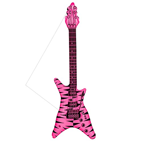 W WIDMANN MILANO Party Fashion 23945 - Aufblasbare Gitarre, Rock mit Schultergut, Länge circa 95 cm, Musiker, Sänger, Karneval, Mottoparty von W WIDMANN MILANO Party Fashion