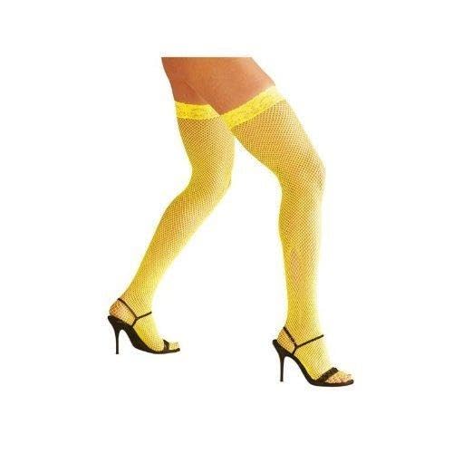 Neon Netzstrümpfe in gelb Neon Netzstrümpfe in gelb von Widmann s.r.l.