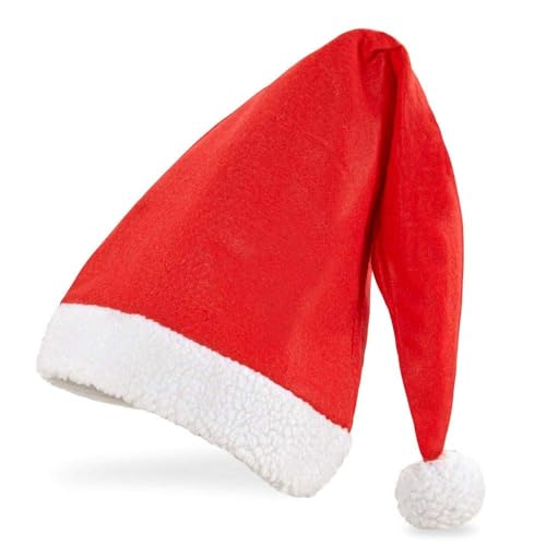 Widmann 1502X - Weihnachtsmannmütze, extra lang, 65 cm, Kopfbedeckung, Accessoire, Nikolaus, Weihnachten, Mottoparty, Karneval von W WIDMANN MILANO Party Fashion