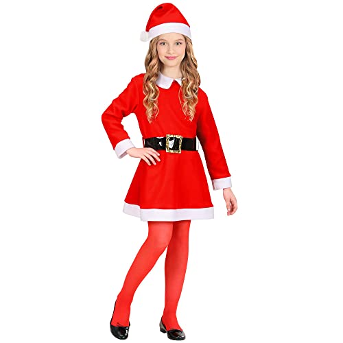 W WIDMANN MILANO Party Fashion - Kinderkostüm Santa Girl, Kleid, Weihnachtsfrau, Weihnachtskostüm, Faschingskostüme von W WIDMANN MILANO Party Fashion