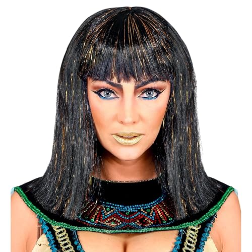 Widmann 00625 - Perücke Cleopatra, schwarz, mit Lametta, Karneval, Mottoparty Widmann 00625 - Perücke Cleopatra, schwarz, mit Lametta, Karneval, Mottoparty von WIDMANN MILANO PARTY FASHION