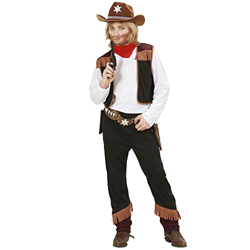 W WIDMANN MILANO Party Fashion - Kinderkostüm Cowboy, Hemd mit Weste, Hose und Halstuch, Wilder Westen, Karneval, Motto-Party von W WIDMANN MILANO Party Fashion