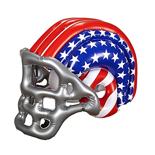 W WIDMANN MILANO Party Fashion 04867 - Aufblasbarer Footballhelm, Stars and Stripes, USA, American Football, Hut, Kostüm, Accessoire, Karneval, Mottoparty von W WIDMANN MILANO Party Fashion