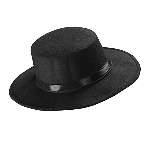 Widmann 0491S - Hut Gaucho, Schwarz, Cowboy, Rächer, Wilder Westen, Hut, Kopfschmuck, Accessoire, Karneval, Mottoparty von W WIDMANN MILANO Party Fashion