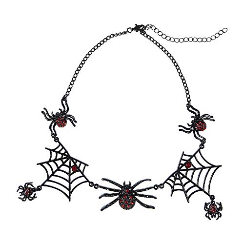 Widmann 09662 - Halskette Strassspinnen, Schmuck, Halloween, Fasching, Karneval, Mottoparty von W WIDMANN MILANO Party Fashion