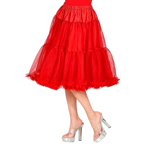 W WIDMANN MILANO Party Fashion - Rock aus Tüll, Länge circa 65 cm, Tutu, Petticoat, Unterrock, Kostümzubehör, Karneval, Rot W WIDMANN MILANO Party Fashion - Rock aus Tüll, Länge circa 65 cm, Tutu, Petticoat, Unterrock, Kostümzubehör, Karneval, Rot von W WIDMANN MILANO Party Fashion
