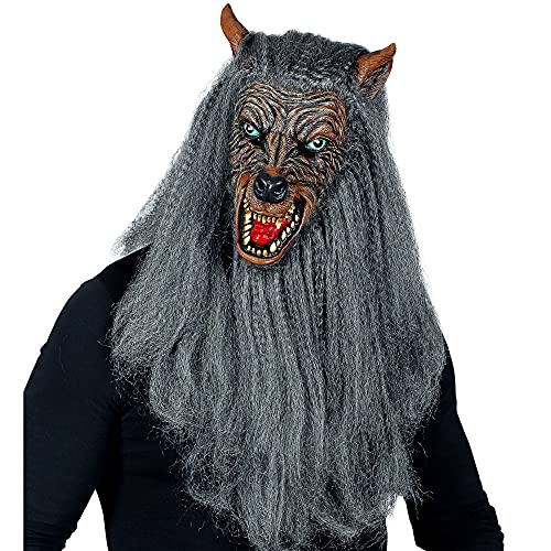 Widmann 00999 - Vollkopfmaske Werwolf mit Fell, Horror, Halloween, Karneval, Mottoparty von W WIDMANN MILANO Party Fashion