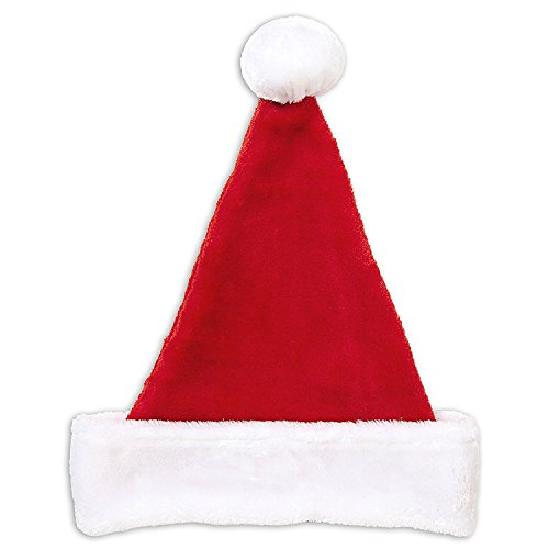 Widmann 15012 - Weihnachtsmannmütze, aus Plüsch, Kopfbedeckung, Accessoire, Nikolaus, Weihnachten, Mottoparty, Karneval von W WIDMANN MILANO Party Fashion