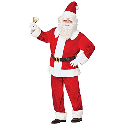 Widmann - Kostüm Luxus Weihnachtsmann, aus Samt, Kasack, Hose und Hut mit Plüschrand, Gürtel mit Schnalle, Nikolaus, Weihnachten, Karneval, Mottoparty Widmann - Kostüm Luxus Weihnachtsmann, aus Samt, Kasack, Hose und Hut mit Plüschrand, Gürtel mit Schnalle, Nikolaus, Weihnachten, Karneval, Mottoparty von W WIDMANN MILANO Party Fashion