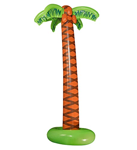 Widmann 2392C - Aufblasbare Palme, Höhe von circa 180 cm, Dekoration, Beachparty, Mottoparty von W WIDMANN MILANO Party Fashion