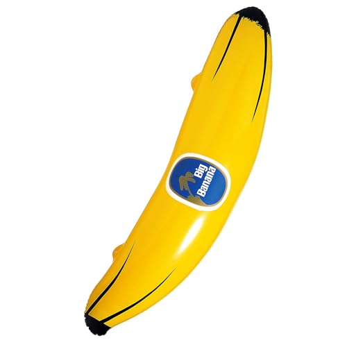 Widmann 2461B - Aufblasbare Banane, Größe circa 100 cm, Dekoration, Hawaii, Mottoparty, Karneval von WIDMANN MILANO PARTY FASHION