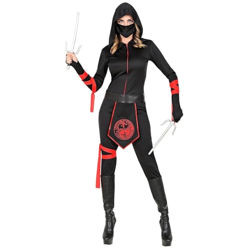 Widmann MILANO PARTY FASHION - Kostüm Ninja, Overall, japanische Kämpferin, Faschingskostüme von Widmann