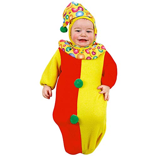 Widmann 3593W - Kleinkinderkostüm Clown, Sack für die Heia, Kopfbedeckung, Schlafsack, Fasching, Karneval, Mottoparty von W WIDMANN MILANO Party Fashion