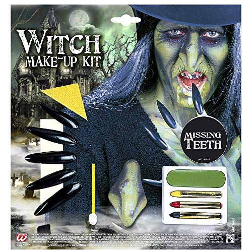 Widmann 40323 Schminkset Hexe mit Zubehör, Damen, Mehrfarbig, Einheitsgröße Widmann 40323 Schminkset Hexe mit Zubehör, Damen, Mehrfarbig, Einheitsgröße von Widmann
