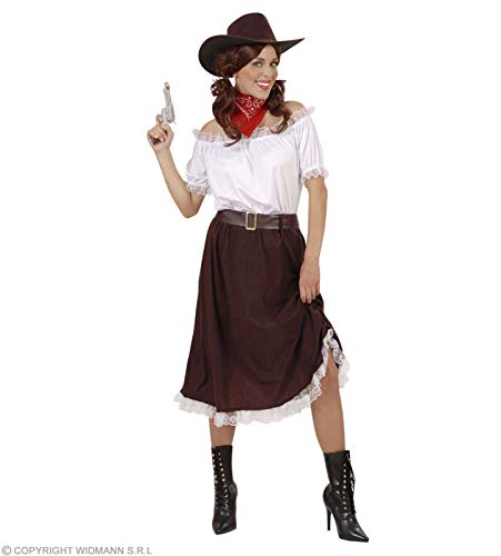 Widmann - Kostüm Cowgirl, Bluse, Rock, Gürtel und Hut, wilder Westen, Karneval, Mottoparty von W WIDMANN MILANO Party Fashion
