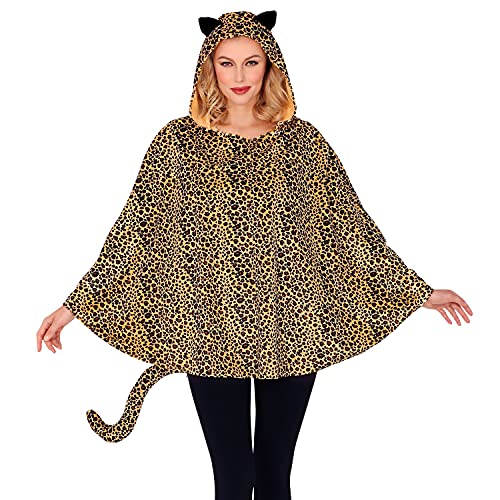 W WIDMANN MILANO Party Fashion - Kostüm Leopard, Poncho mit Kapuze, Karneval, Mottoparty von W WIDMANN MILANO Party Fashion