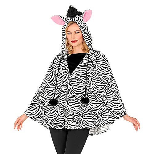 Widmann - Poncho mit Kapuze Zebra, Safari, Afrika, Tierkostüm, Faschingskostüme, Karneval Widmann - Poncho mit Kapuze Zebra, Safari, Afrika, Tierkostüm, Faschingskostüme, Karneval von WIDMANN MILANO PARTY FASHION