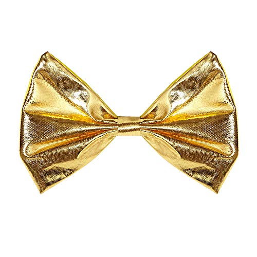 Widmann 53753 - Fliege, metallic Gold, für Erwachsene, Accessoire, Bowtie, Kostüm, Accessoire, Karneval, Mottoparty von W WIDMANN MILANO Party Fashion