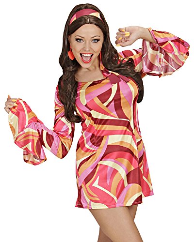 Widmann 70er Jahre Minikleid Hippie rot, Größe L von WIDMANN