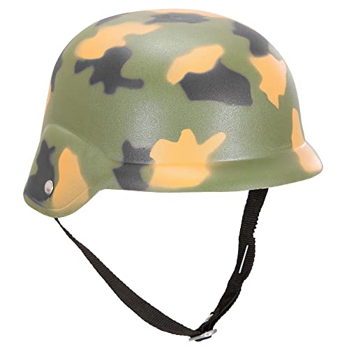 W WIDMANN MILANO Party Fashion 8581M - Militärhelm, Tarnmuster, aus Hardplastik, Soldat, Bundeswehr, Hut, Kopfschmuck, Accessoire, Mottoparty, Karneval von W WIDMANN MILANO Party Fashion