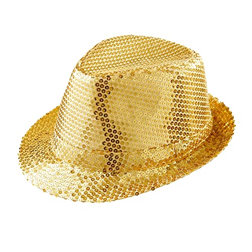 W WIDMANN MILANO Party Fashion - Hut Fedora, Hut mit Pailletten, Kopfbedeckung, Karneval von W WIDMANN MILANO Party Fashion