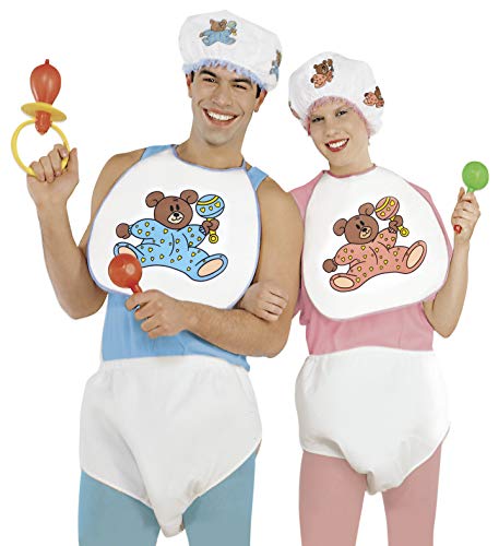 Widmann – AC1575 – Baby-Set für Erwachsene (Mütze + Windel + Lätzchen) von WIDMANN MILANO PARTY FASHION