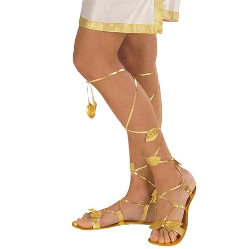 W WIDMANN MILANO Party Fashion 1830G - Sandalen, Gold, Kostümzubehör, Accessoire, Schuhe, Griechin, Römer, Antik, Karneval, Mottoparty von W WIDMANN MILANO Party Fashion