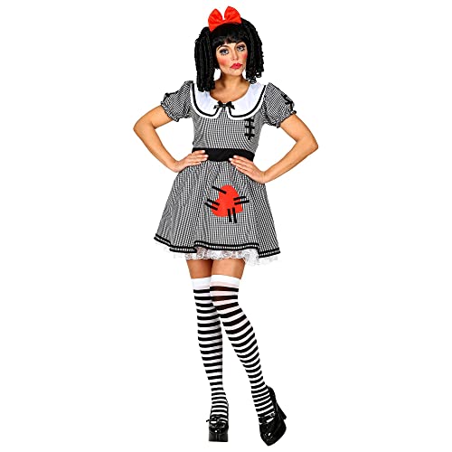 Widmann - Kostüm Horror Puppe, Kleid mit Reifunterrock und Haarschleife, gruselig, Halloween, Mottoparty von W WIDMANN MILANO Party Fashion