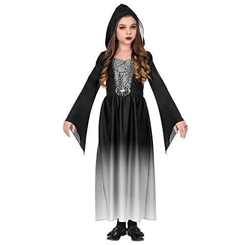 Widmann - Kinderkostüm Gothic Mädchen, Kleid mit Kapuze, Karneval, Mottoparty von W WIDMANN MILANO Party Fashion