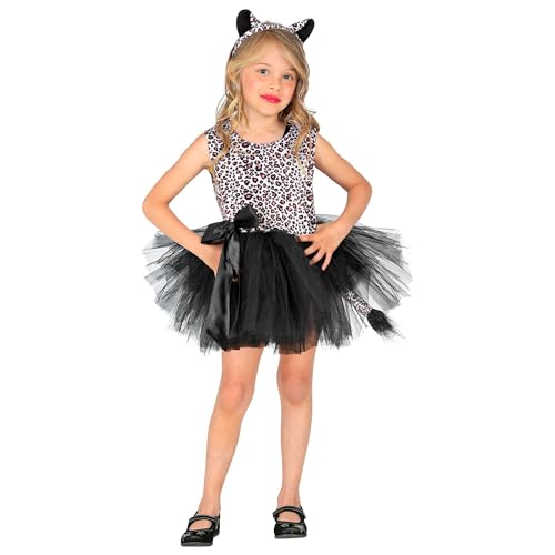 W WIDMANN MILANO Party Fashion - Kinderkostüm Leopard, Kleid mit Tutu, Haarreif, Tierkostüm, Faschingskostüme von W WIDMANN MILANO Party Fashion